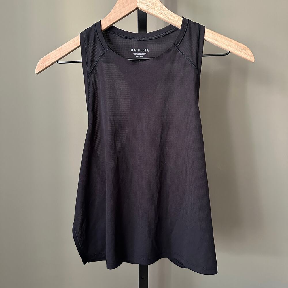 Athleta Grid Tank Black Small Womens Athletic - Picture 3 of 7